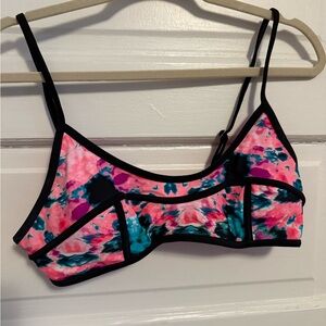 Xhilaration Pink and Blue Tie-Dye Bikini